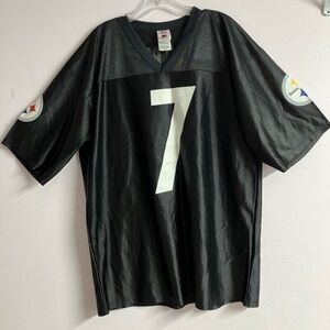 Pittsburgh Steelers #7 Roethlisberger Men’s Football Jersey, Large, Black/Gold